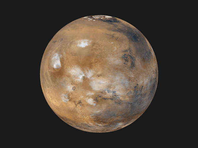 Vue globale de la planète Mars.