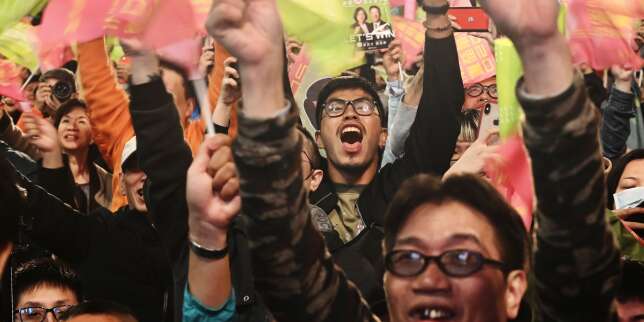 Taïwan : la présidente sortante remporte l'élection face à son rival pro-Pékin