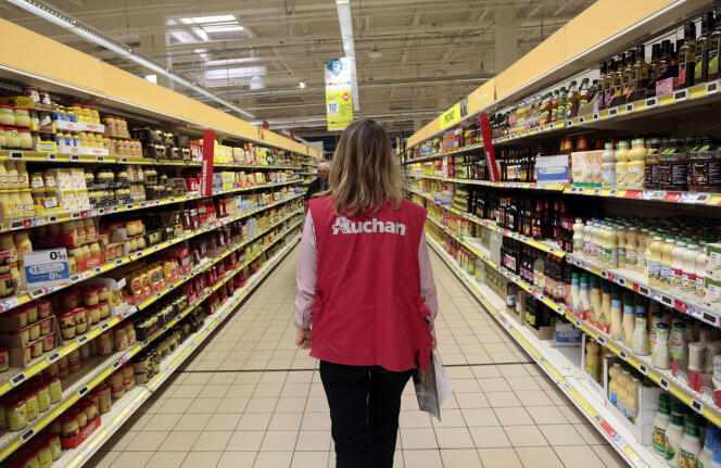 Un supermarché Auchan à Nice, en 2016.