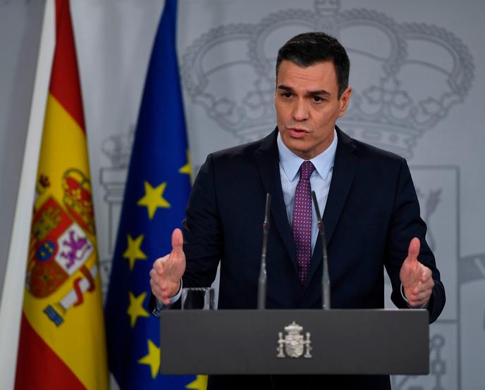 Le premier ministre espagnol, Pedro Sanchez, à Madrid, le 13 janvier 2020.