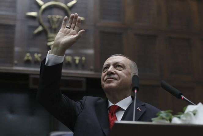 Recep Tayyip Erdogan, le président turc, à Ankara, le 14 janvier.