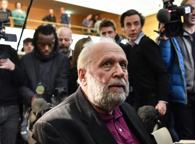 L’ex-curé Bernard Preynat, au tribunal correctionnel de Lyon, le 13 janvier.