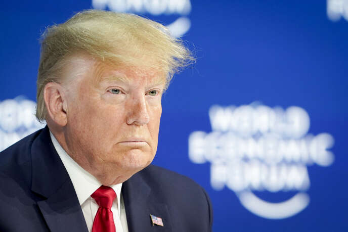 Donald Trump à Davos, mardi 21 janvier 2020.
