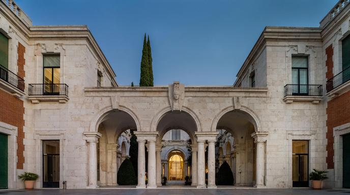 Vue de l’école française située à Madrid : la Casa de Velazquez accueille des artistes contemporains en résidence.