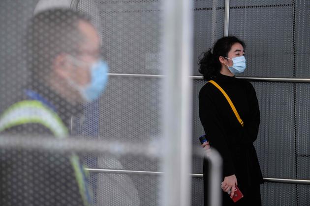 Le 22 janvier, à l’aéroport international de Hongkong.