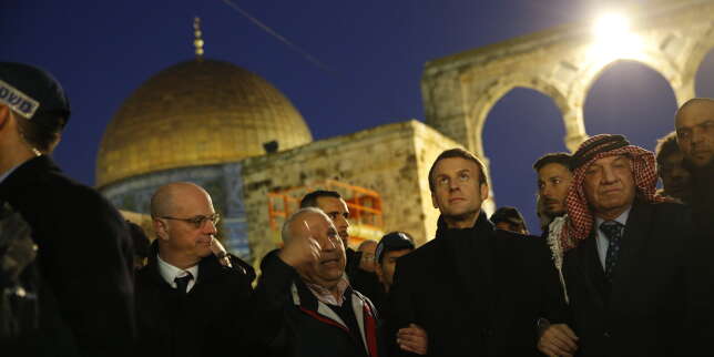 Emmanuel Macron en promenade spirituelle sur les lieux saints de Jérusalem-Est