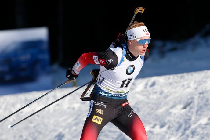 Johannes Thingnes Boe, lors de l’épreuve individuelle 20 km à Pokljuka (Slovénie), le 23 janvier.