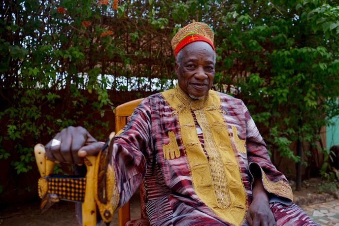 Titinga Frédéric Pacéré, à Manega, à une trentaine de kilimoètres au nord de Ouagadougou, le 21 janvier 2020.