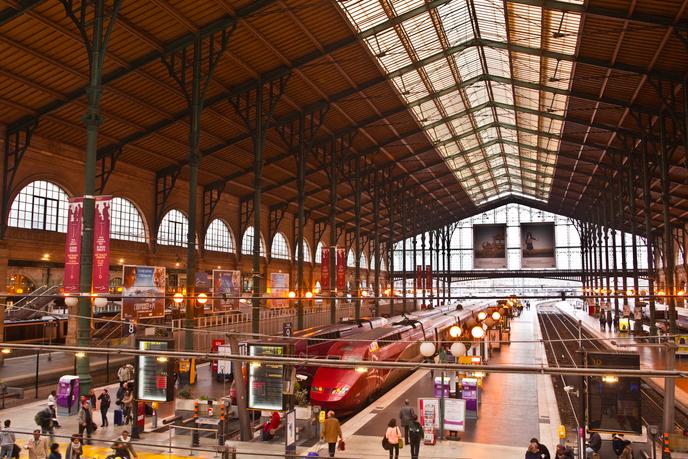 Gare du Nord, in Paris, is used for Thalys and Eurostar traffic.