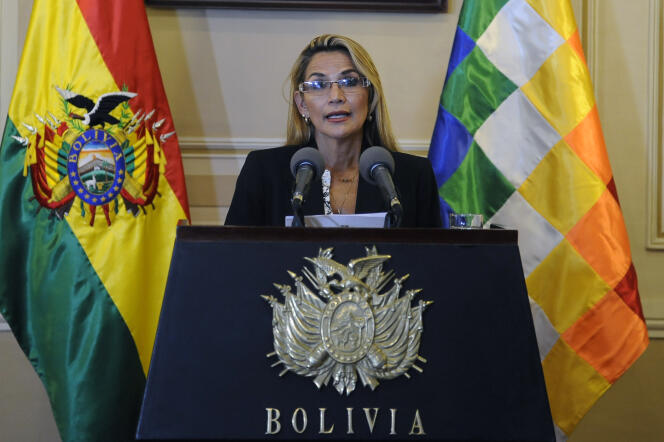 L’ancienne présidente bolivienne par intérim Jeanine Áñez, le 13 novembre 2019 à La Paz