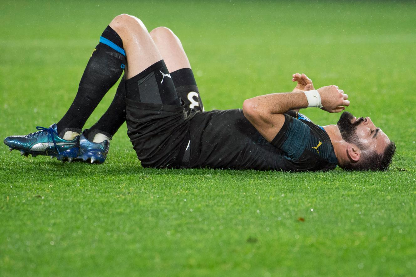 Adile Rami para Beaujoire (Nantes), o 5 de dezembro de 2018 .