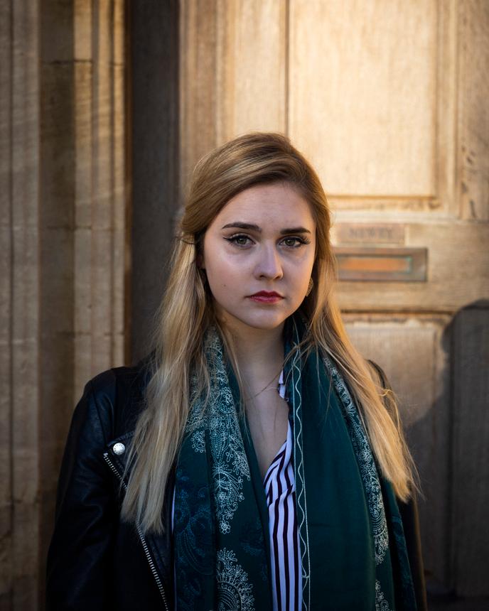 Klaudia Chmielowska, à Oxford, le 20 janvier 2020. Elle affirme que la citoyenneté européenne lui suffit et qu'elle ne ressent pas le besoin de demander la résidence britannique.