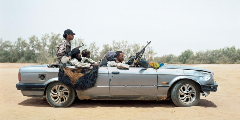Libyan Tuareg militiamen, Awbari, southern Libya, 2015.
Miliciens touaregs libyens, Awbari, sud de la Libye, 2015.