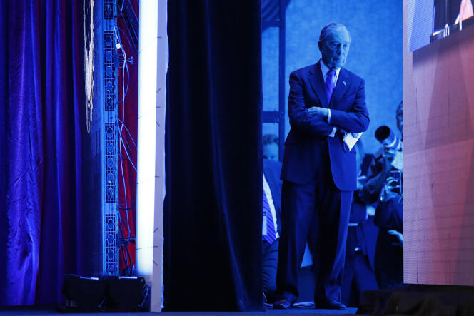 Le candidat démocrate Michael Bloomberg, le 22 janvier.