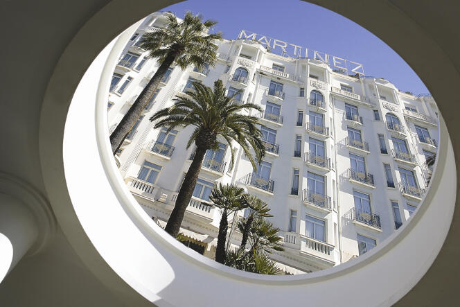 L’hôtel Martinez, à Cannes (Alpes-Maritimes).