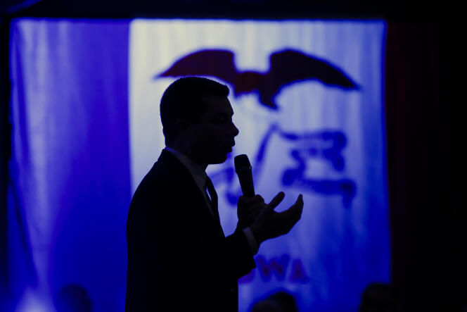 Le candidat à l’investiture démocrate pour la présidentielle américaine Pete Buttigieg en campagne dans l’Iowa le 30 janvier.