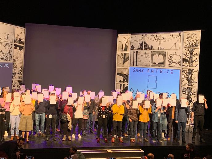 Lors de la remise des prix du festival d’Angoulême, le 1er février.