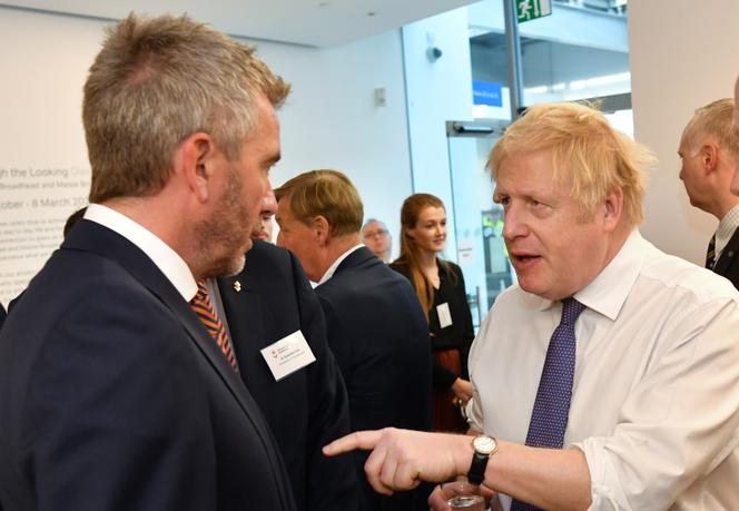 Le premier ministre britannique, Boris Johnson, à l’université  de Sunderland, le 31 janvier.