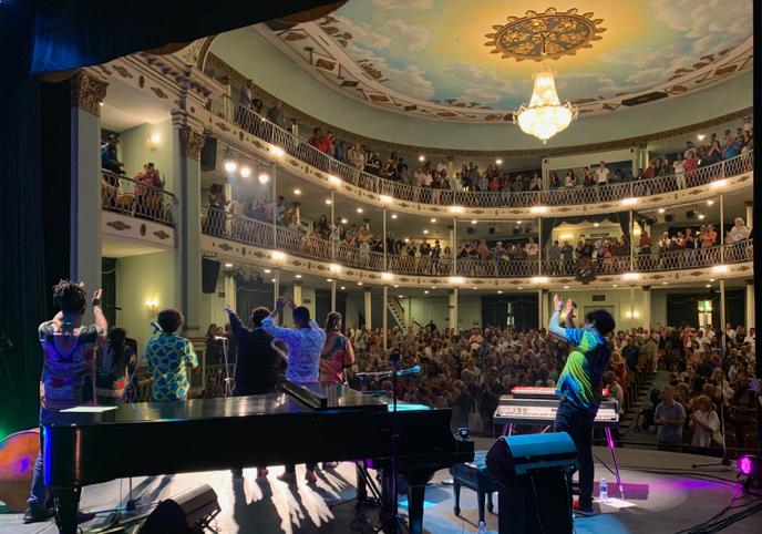 El Comité au Teatro Martí dans le cadre du festival Jazz Plaza. Le 19 janvier 2020. La Havane, Cuba.