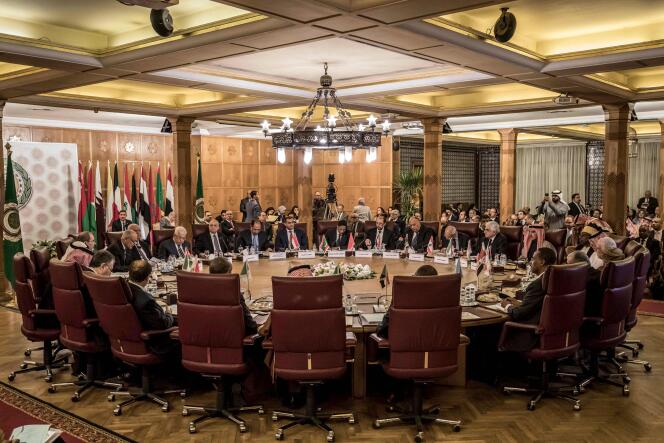 La Ligue arabe s’est réunie en urgence pour parler du plan de paix proposé par Washington, au Caire, le 1er février.