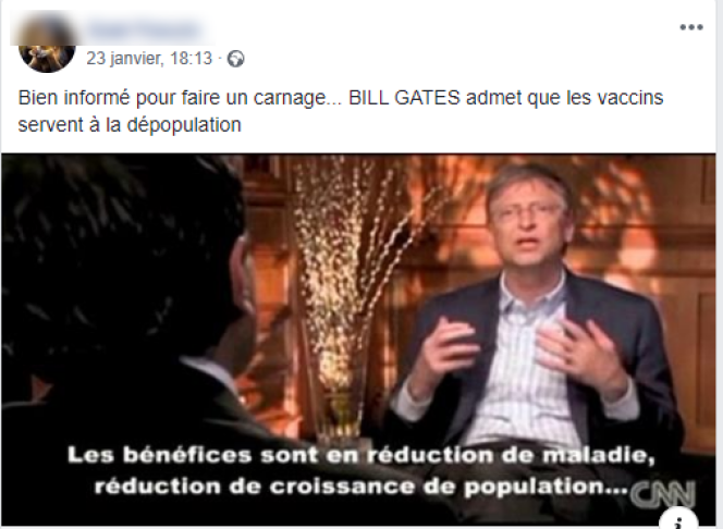 Non, Bill Gates n'a pas proposé d'implanter une puce électronique à la  population