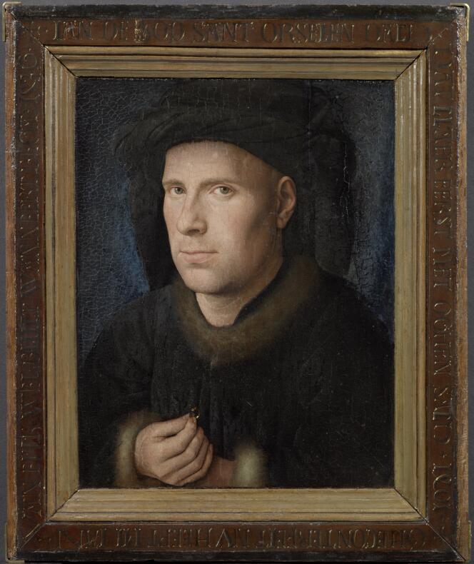 « Portrait van Jan de Leeuw » (1436), de Jan Van Eyck, huile sur panneau.