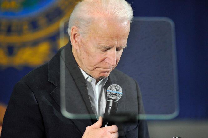 L’ancien vice-président Joe Biden, à Concord (New Hampshire), le 4 février.