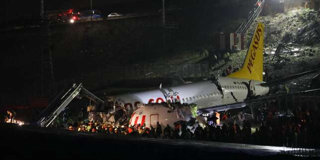 Un Boeing 737 se brise en trois et prend feu après une sortie de piste à Istanbul