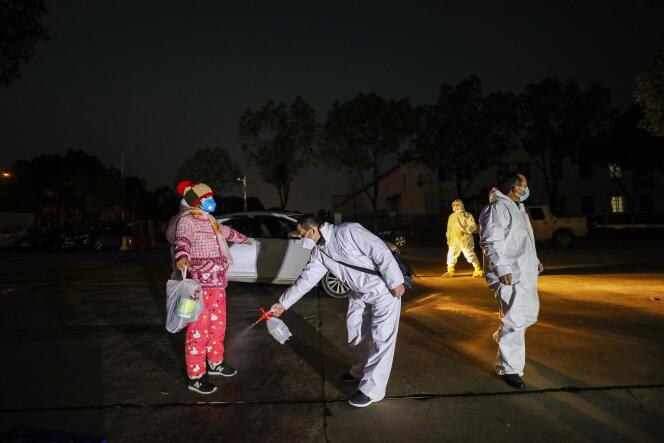 Dans une zone de quarantaine de Wuhan, dans la province d’Hubei en Chine, le 3 février.