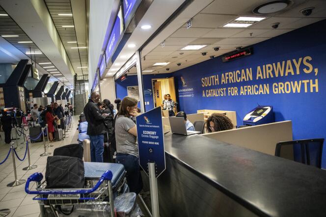A l’aéroport international O. R. Tambo de Johannesburg, en novembre 2019.
