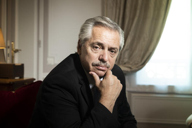 Alberto Angel Fernandez, à Paris, le 6 février 2020.