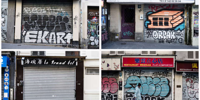 A Paris, les rues du quartier de Belleville se vident avec la peur du coronavirus