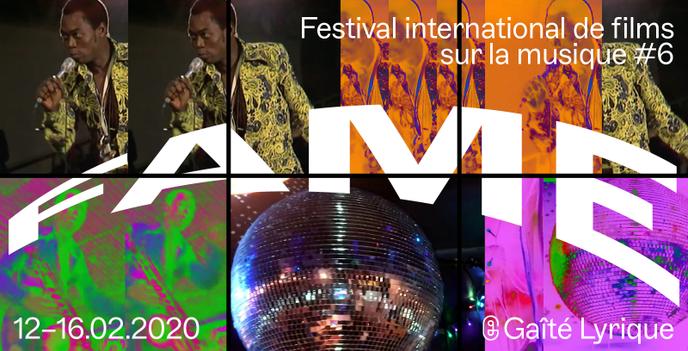 Affiche du Festival international de films sur la musique, qui a lieu à La Gaîté lyrique, à Paris, du 12 au 16 février.