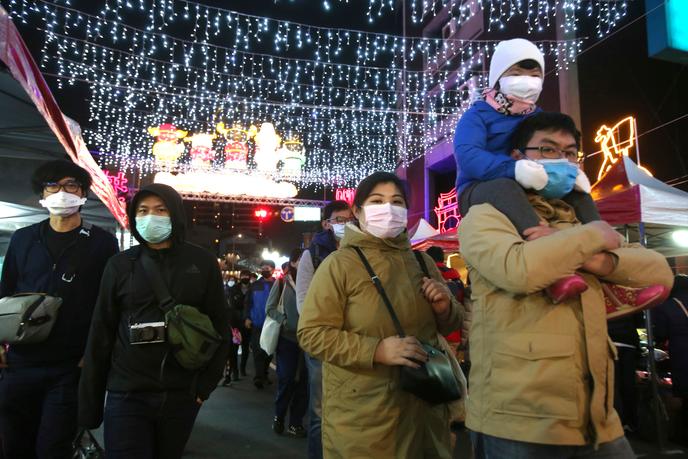 A Taipei, pendant les festivités du Nouvel An chinois, le 9 février.