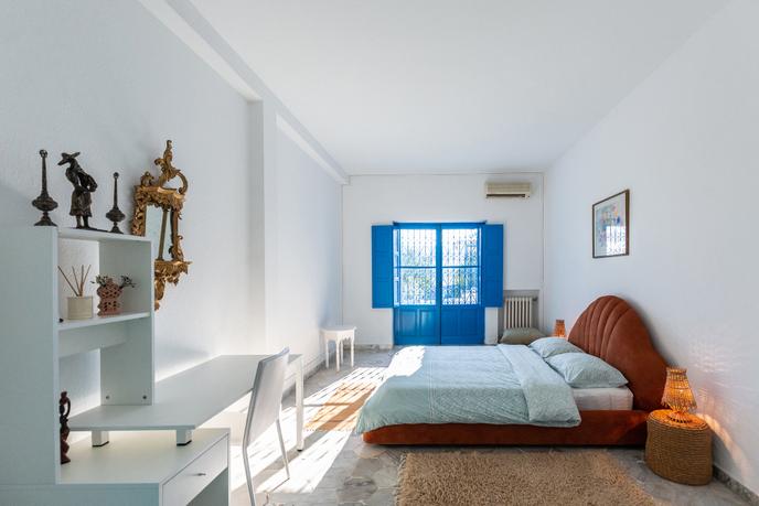 Một căn phòng tại Boundless Blue House.