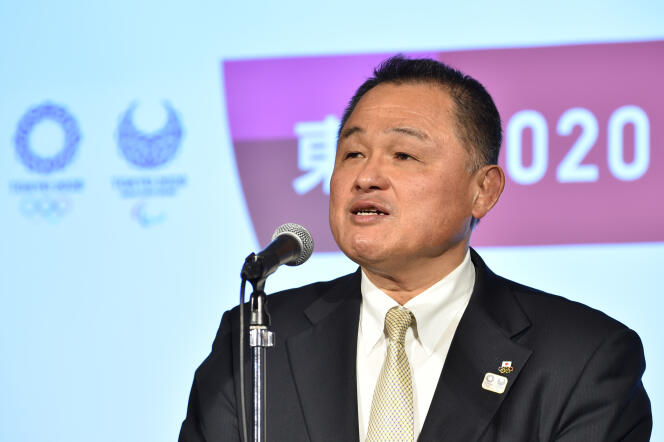 Le président du Comité olympique japonais, Yasuhiro Yamashita, le 24 janvier 2020 à Tokyo, à six mois de l’ouverture des JO.