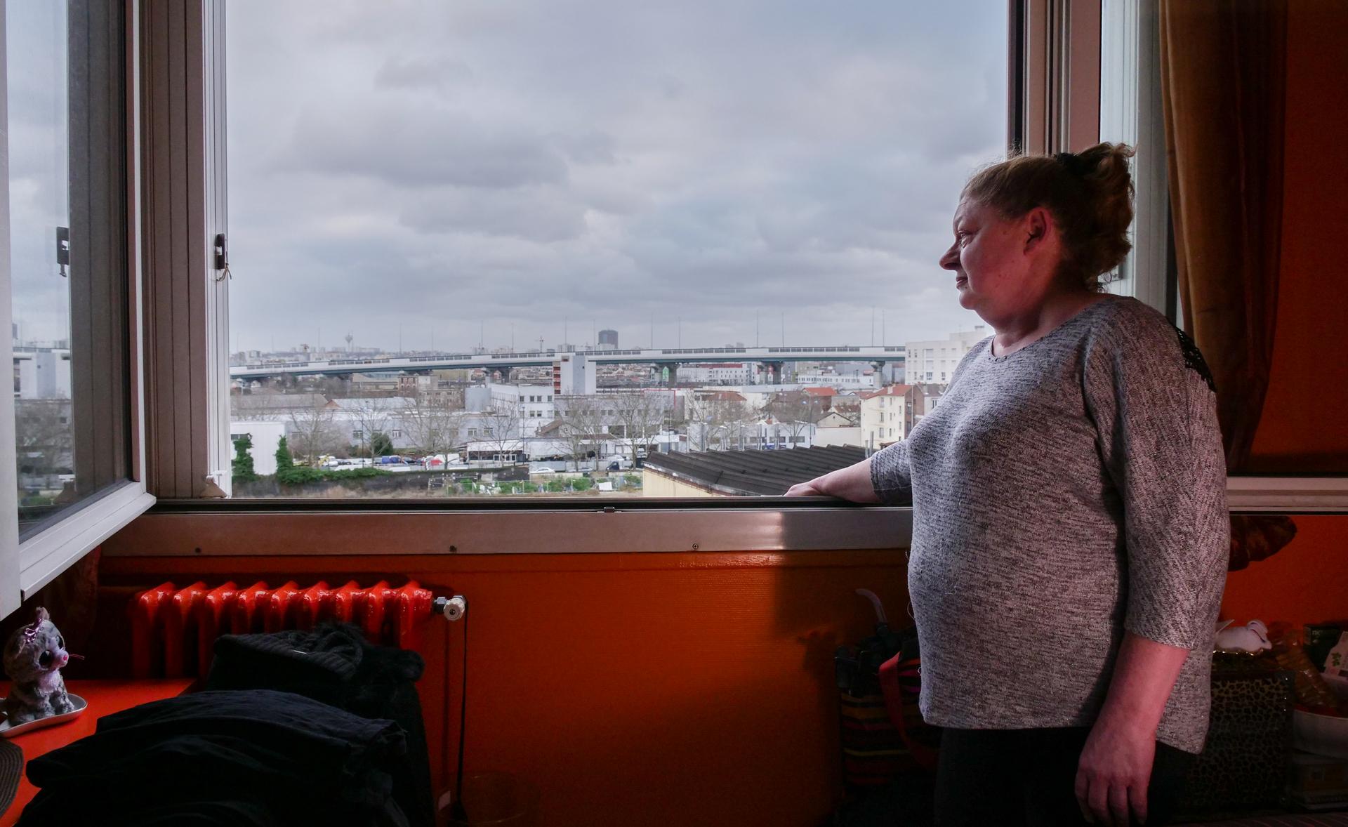 Pascale Rebèche, le 4 février chez elle, aux Francs-Moisins. Arrivée dans la cité en 1971, elle devra quitter les lieux à la fin de l’année.