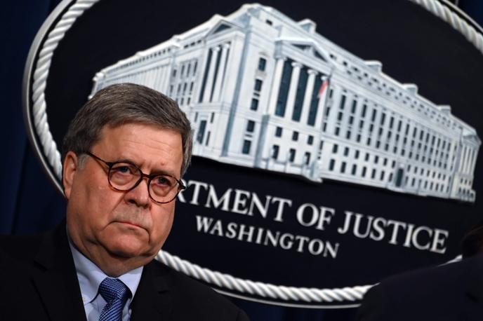 Le ministre américain de la justice, William Barr, le 13 janvier, à Pensacola (Floride).