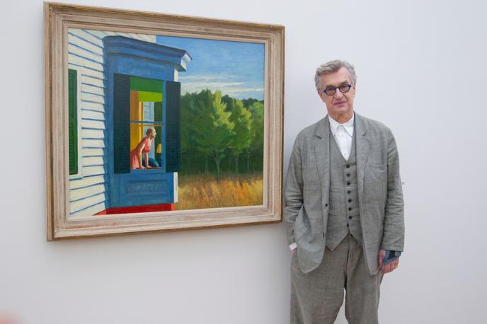 Le réalisateur Wim Wenders, à l’exposition Edward Hopper de la Fondation Beyeler, le 24 janvier 2020, à Bâle (Suisse).