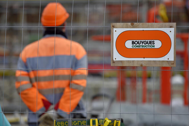 Un chantier de Bouygues construction, à Saint-Nazaire (Loire-Atlantique), en 2017.