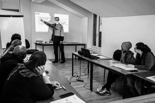Lionel Faure est l’un des plus anciens formateurs de l’association Formation Insertion Travail, au sein de la Plateforme de mobilité du Puy-de-Dôme.