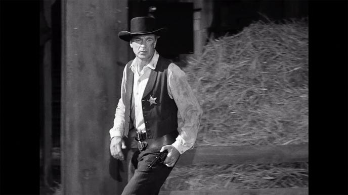 Gary Cooper, shérif solitaire dans « Le Train sifflera trois fois ».