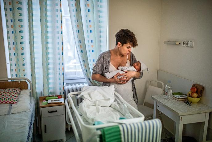 Vào tháng 1 năm 2019, trong một bệnh viện phụ sản ở Budapest.