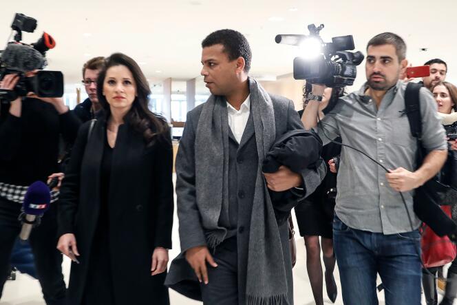 Yassine Bouzrou au tribunal de grande instance de Paris, le 18 février.
