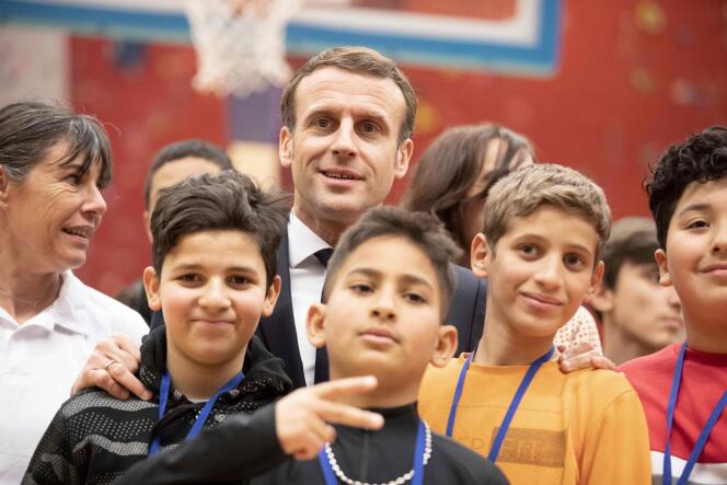 Emmanuel Macron à Mulhouse, le 18 février.