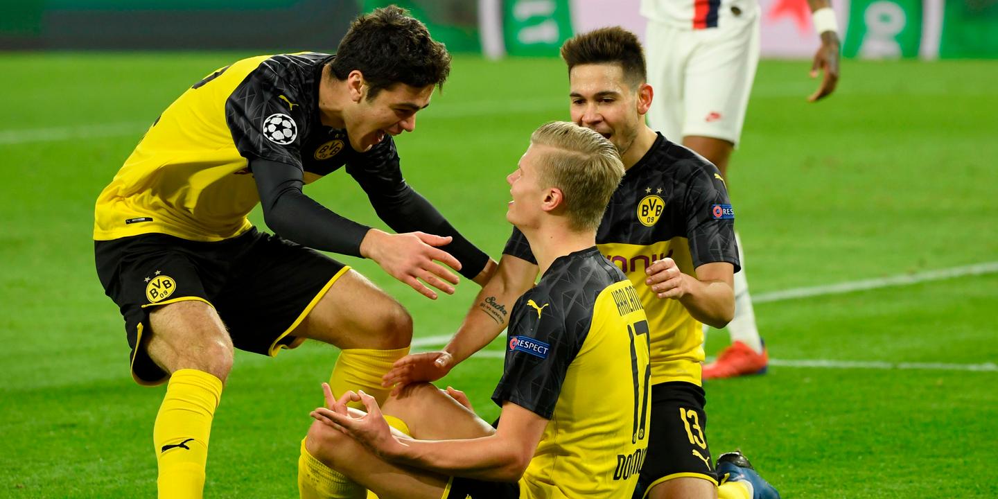 Ligue des champions  le PSG tombe face au Borussia Dortmund et Haaland