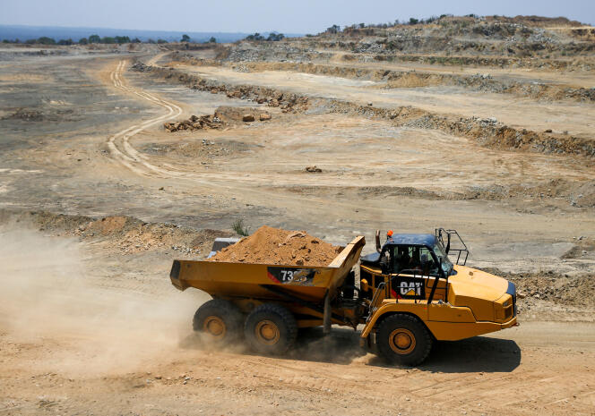 La mine de phosphate de Dorowa, au Zimbabwe, en octobre 2019.