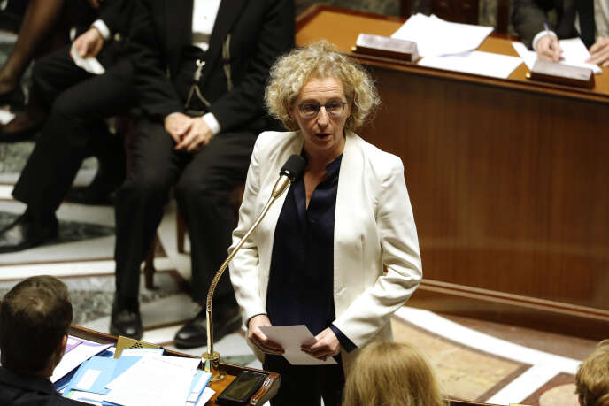 La ministre du travail, Muriel Pénicaud, s’exprime à l’Assemblée nationale, à Paris, le 4 février.