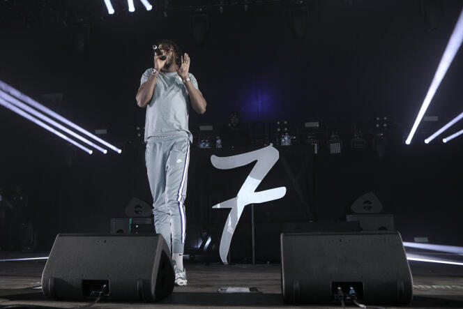 Koba LaD en concert à l’Hippodrome de Longchamp, le 22 juin 2019.