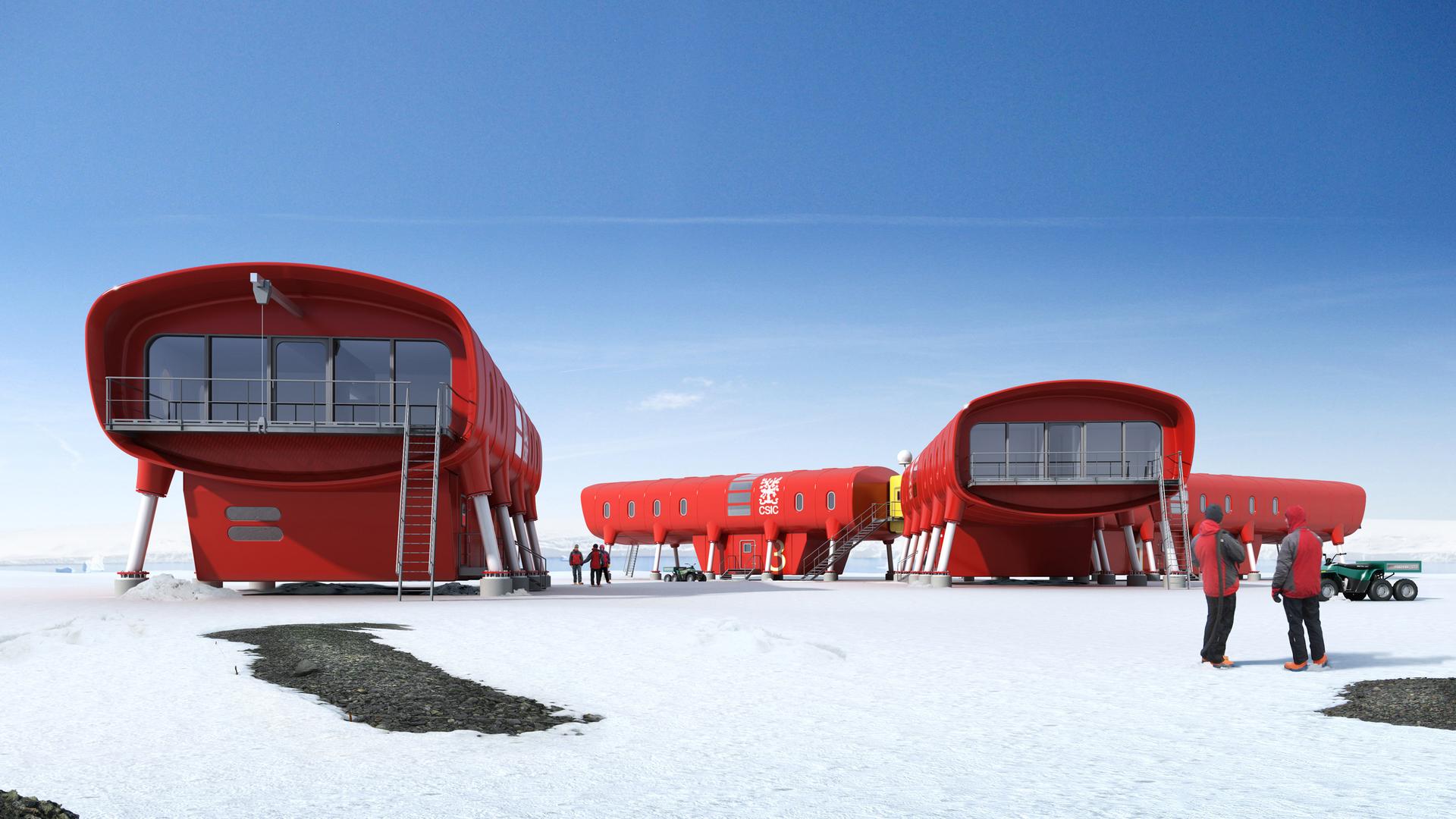 La nouvelle station espagnole Juan Carlos 1 sur la péninsule antarctique, ouverte en 2018.